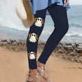 thumbnail image 1 of Tnhcen Women's Halloween Print High-Waisted Yoga Pants Polyester Spandex Milk Fleece Leggings Cute Ghost Pumpkin Workout Pants S-2XL Multiple Colors Available, 1 of 4