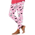 thumbnail image 1 of Tnhcen Women's Halloween Spooky Pumpkin Print Yoga Pants - Festive Stretch Leggings with Bat Motifs Fitted Activewear for Yoga & Parties Soft Brushed Fabric S-2XL, 1 of 6