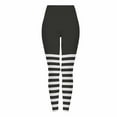 thumbnail image 1 of Tnhcen Women's Halloween Striped Yoga Pants - Soft Milk Silk Brushed Fabric Stretchy Fashionable Stripes for Workout & Casual Wear Sizes S-3XL Multiple Colors Available, 1 of 9