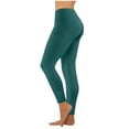 thumbnail image 1 of Tnhcen Women's High Waisted Ruched Yoga Flare Pants, Tummy Control Bootcut Leggings, Buttery Soft Nylon Spandex Workout Pants for Gym Running Fitness Teal Color XS-4XL, 1 of 7