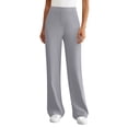 thumbnail image 1 of Tnhcen Women's High Waisted Wide Leg Yoga Pants with Pockets, Purple Tummy Control Lounge Pants, 95% Polyester 5% Spandex Stretchy Casual Palazzo Trousers for Women S-2XL, 1 of 8
