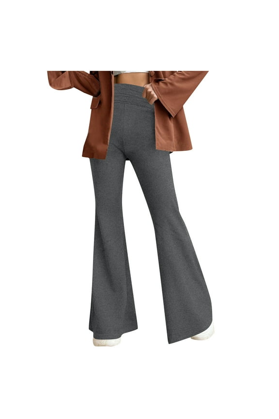 Women's High Waisted Yoga Pants - Soft Milk Silk Brushed Workout Leggings with Stretchy Spandex High Rise Elastic Waist Lightweight Breathable Activewear Pants XS-XL