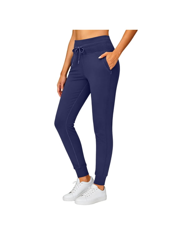 Women's High-Waisted Yoga Pants with Zipper Pockets, Tummy Control Workout Leggings, Doupion Weave Pants for Women, Plus Size S-3XL Fitness & Casual Wear
