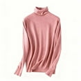 thumbnail image 1 of Tnhcen Women's Lightweight Turtleneck Sweater Fall Soft Stretch Knit Top Classic Solid Color Long Sleeve Shirt Comfortable High Neck Pullover S-2XL, 1 of 6