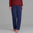 thumbnail image 1 of Tnhcen Women's Loose Fit Constellation Print Pajama Pants, Elastic Waist Sleep Pants, Soft Lounge Pants, Star Pattern Home Wear, Sizes S-5XL, 1 of 5