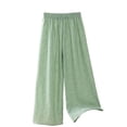 thumbnail image 1 of Tnhcen Women's Loose Wide Leg Pajama Pants Soft Nylon Spandex Lounge Pants Casual Elastic Waist Solid Color Comfortable Sleepwear Trousers Free Size Home Wear, 1 of 5