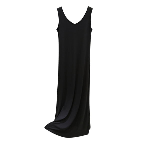 Tnhcen Women's Modal Blend Nightgown Oversized Full Length Comfortable Sleepwear Casual Loose Dress to Ankle Plus Size Sleep Dress M - XL