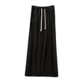 thumbnail image 1 of Tnhcen Women's Modal Nightgown Pocket A-Line Sleep Dress Comfortable Loungewear Soft Breathable M-2XL Multiple Colors Available Black, 1 of 2