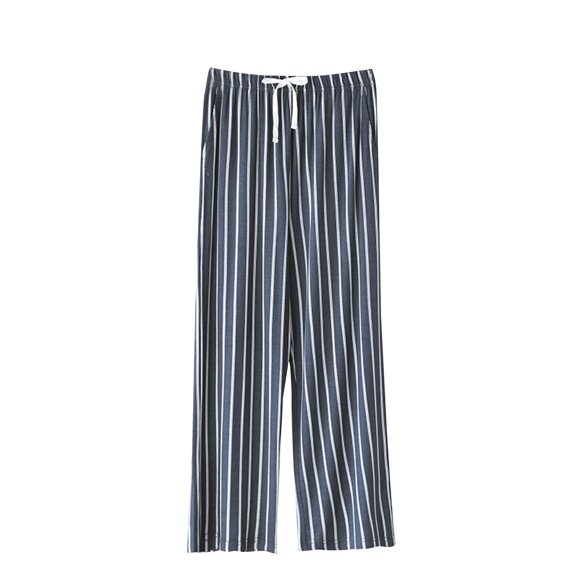 Tnhcen Women's Modal Pajama Pants Striped Lounge Pants with Pockets Drawstring Waist Sleepwear Comfortable Home Wear Soft Outdoor Loungewear M-2XL