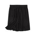 thumbnail image 1 of Tnhcen Women's Modal Ribbed Lounge Pants Adjustable Waistband Knee-Length Sleepwear Comfortable Home Wear Solid Color M-3XL Black, 1 of 5