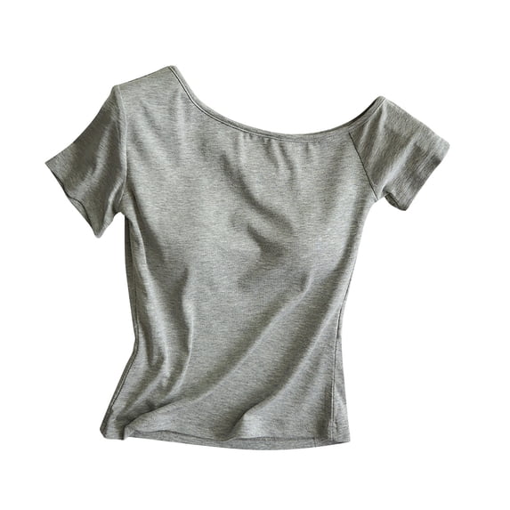 Tnhcen Women's One Shoulder Top with Built in Bra Summer Cotton Sleepwear Sleeveless Cami Loungewear Ruffle Top for Women S-XL