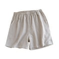 thumbnail image 1 of Tnhcen Women's Organic Cotton Plaid Sleep Shorts Loose Fit Summer Pajama Shorts for Women Soft Breathable Home Wear M-XL, 1 of 3