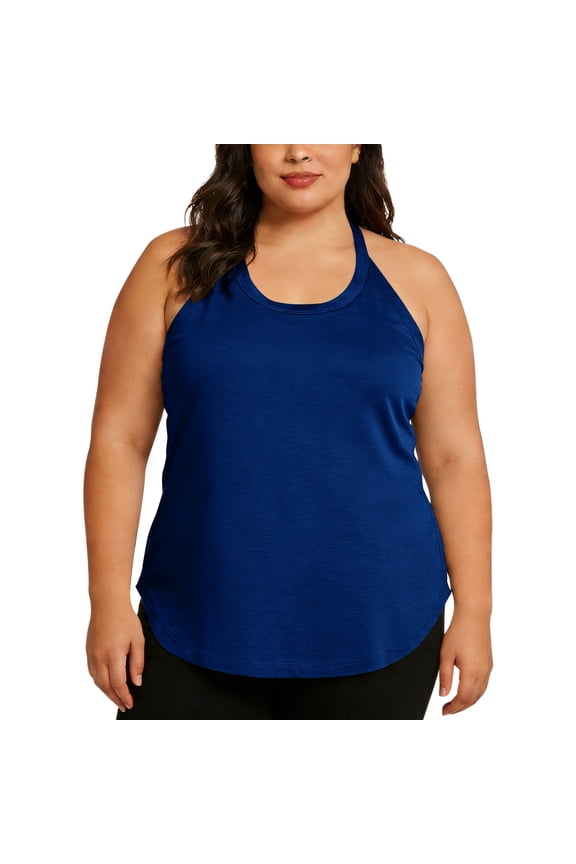 Women's Plus Size 3XL-5XL Round Neck Athletic Tank Top, Sports Bra Cami, Milk Silk Fleece Workout Tops, Casual Loose Fit Sleeveless Shirt for Women