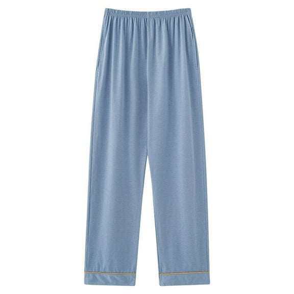 Tnhcen Women's Plus Size High Waist Lounge Pants with Pockets Soft Breathable Solid Color Sleepwear Pajama Pants for Home Comfort​ L-4XL