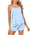 thumbnail image 1 of Tnhcen Women's Polka Dot Print Camisole Shorts Sleepwear Set Cute Loungewear for Home S-3XL Soft Breathable Everyday Outfit, 1 of 5