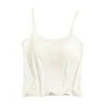 thumbnail image 1 of Tnhcen Women's Short Solid Modal Camisole Built-in Bra Padding, Adjustable Straps Sleepwear Loungewear for Home & Outdoor S-XL, 1 of 3