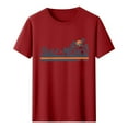 thumbnail image 1 of Tnhcen Women's Simple Print Short Sleeve Crewneck T-Shirts | Plus Size Friendly S-3XL | Polyester Spandex Blend Basics, 1 of 3
