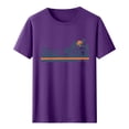 thumbnail image 1 of Tnhcen Women's Simple Print Short Sleeve Crewneck T-Shirts | Plus Size Friendly S-3XL | Polyester Spandex Blend Basics, 1 of 3