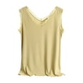 thumbnail image 1 of Tnhcen Women's Solid Color Lace Trim Tank Top Sleepwear Sleeveless Modal Cotton Polyester Blend Pajama L-2XL, 1 of 5