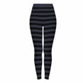 thumbnail image 1 of Tnhcen Women's Striped Halloween Yoga Pants - Soft Milk Silk Brushed Leggings Stretchy Athletic Workout Leggings for Women Plus Size Yoga Pants S-3XL Available in Multi-Color, 1 of 9