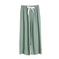 thumbnail image 1 of Tnhcen Women's Summer Cotton Sleep Pants Lightweight Loose Fit High Waisted Palazzo with Pockets Breathable Women's Pajama Bottoms M-L, 1 of 3