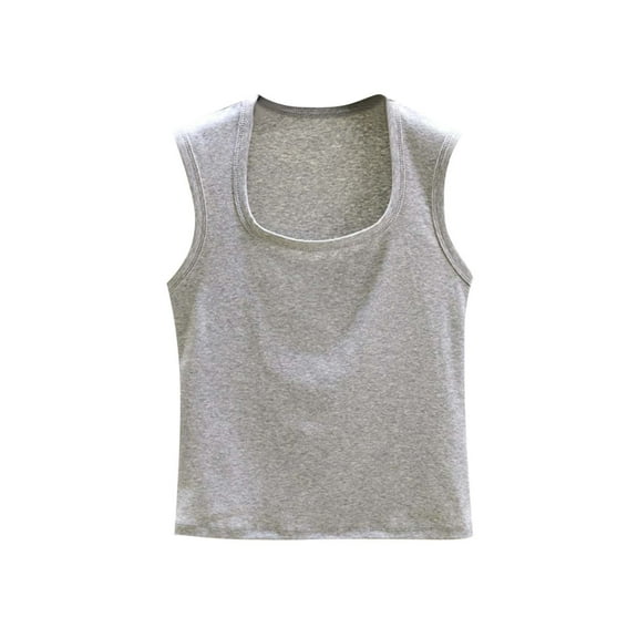 Tnhcen Women's Summer Sleeveless Sleep Tank - Loose Fit Basic Solid Color Pajama Top for Women (M-2XL) Soft Nightgown Comfy Home Wear