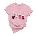 thumbnail image 1 of Tnhcen "Women's Valentine's Day Casual Short Sleeve Heart Print T-Shirt – Round Neck Holiday Gift Tops S-L Plus Size Friendly Shirts", 1 of 6