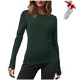 thumbnail image 1 of Tnhcen Women's Warm Basic Long Sleeve Pajamas - Comfortable Lightweight Sleepwear with Free Socks Gift Set for Women S-3XL, 1 of 7