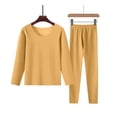 thumbnail image 1 of Tnhcen Women's Warm Flannel Plus Size Round Neck Pajama Set | Thick Fleece Long Sleeve Sleepwear for Women | Cozy Plush Lounge Wear L-4XL | Soft Pajamas for Fall/Winter, 1 of 7