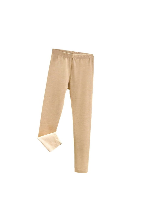 Women's Winter Warm Cotton Sleep Pants - Slim Elastic Waist Solid Color 7/8 Pajama Long Pants | M-2XL Cozy Bottoms