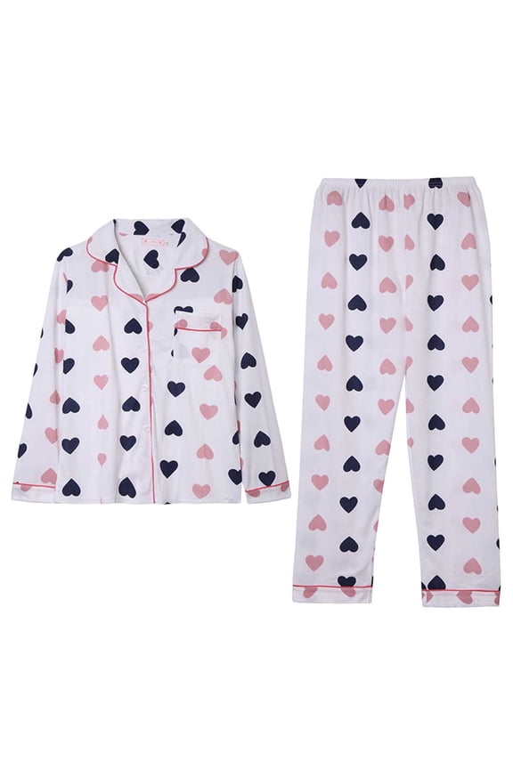 Tnhcen Womens Pajamas Set, Milk Silk With Single-Sided Sanding Homewear 2 Piece Short Sleeve Pants Pjs Set