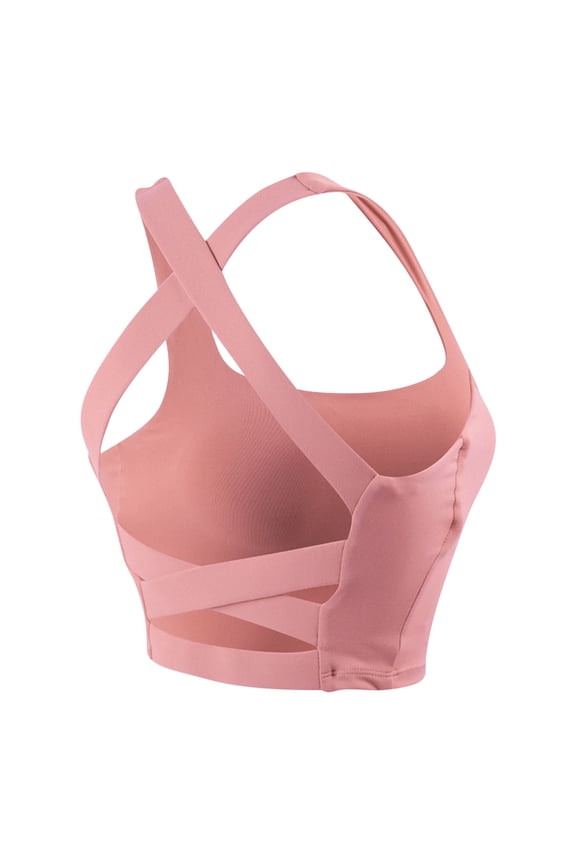 Yoga Sleeveless Casual Tanks Blouse Tops Intimates Racerback Bralettes for Women Seamless Wireless Bra Underwear, M