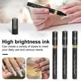 thumbnail image 1 of Tnobhg 1/3Pcs Nail Art Pen Chrome Metallic Nail Art Graffiti Pen Fine Tip Nail Painting Pen for Personal DIY Nail Salon, 1 of 7