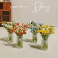 thumbnail image 1 of Tnobhg 1:6 1:12 Miniature Dollhouse Flower with Vase Dollhouse Bouquets Accessories Mini Floral Arrangement Toy Micro Landscape Decoration Living Room Ornaments, 1 of 7