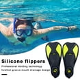 thumbnail image 1 of Tnobhg 1 Pair Plastic Diving Fins Swimming Training Fins Professional Snorkeling Flippers Short Blade Flippers Leg Strength Building Swimming Flippers for Unisex Adults, 1 of 7