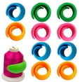 thumbnail image 1 of Tnobhg 10/100Pcs Thread Holder Elastic Curled Hold Tight Reusable Great Tenacity Keep Thread Spool Neat And Organized Sewing And Embroidery Machine Thread Spools Spool Hugger, 1 of 7