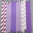 thumbnail image 1 of Tnobhg 100Pcs Disposable Paper Straws Food Grade BPA Free Rich Color Holiday Party Heart Dot Print Drinking Water Straws, 1 of 8