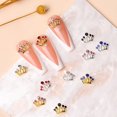 thumbnail image 1 of Tnobhg 10Pcs Golden Crown Rhinestone Nail Art Charms Dazzling Ins Style Manicure Craft Accessories for Nails Jewelry, 1 of 8