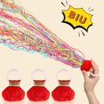 thumbnail image 1 of Tnobhg 10Pcs Hand Throw Streamer Popper Birthday Wedding School Opening Graduation Retirement Party Celebration No Mess Confetti Paper Ribbon Cracker, 1 of 8