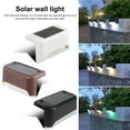 Tnobhg 10Pcs Solar Deck Lights Waterproof LED Solar Wall Light Auto On/Off Zero Cost Step