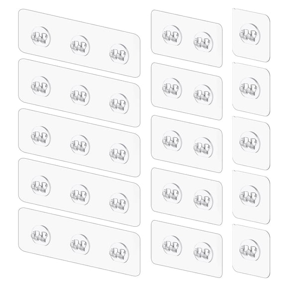 Tnobhg 15Pcs Shower Caddy Adhesive Replacement Bathroom Shower Shelf Strong Adhesive Traceless No Drilling Hook Adhesive Sticker Kitchen Rack Adhesive Patch Household Supplies
