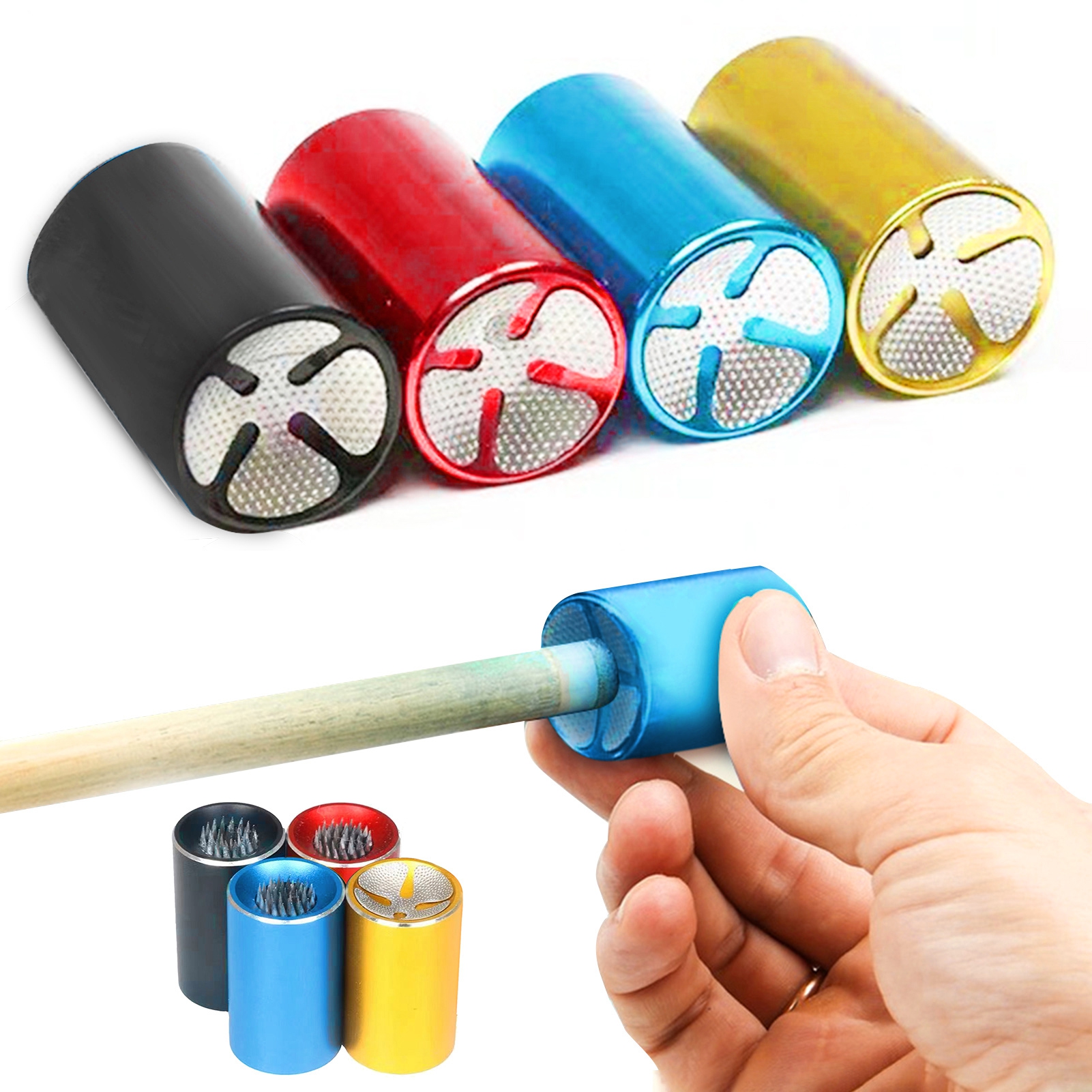 Tnobhg 2in1 Billiard Pool Cue Tips Shaper Lightweight Portable Easy