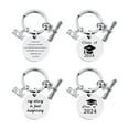 thumbnail image 1 of Tnobhg 2024 Graduation Keychain Inspirational High School College Graduates Stainless Steel Engraved Love Mum Graduation Season Keychain Pendant, 1 of 7