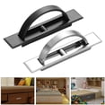 thumbnail image 1 of Tnobhg 2Pcs Door Pull Hidden Cupboard Handles Rustproof Corrosion Resistant Finger Cabinet Pull Furniture Concealed Handles, 1 of 7