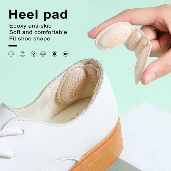 Tnobhg 3 Pairs Heel Anti-Grinding Stickers Wear-Resistant Reusable Insoles Multifunctional for Big Small Shoes