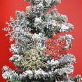 thumbnail image 1 of Tnobhg 3Pcs Christmas Snowflake Ornaments Sparkling Glitter with Hanging Rope Create Atmosphere Festive Tree Decorations for Home Office, 1 of 8