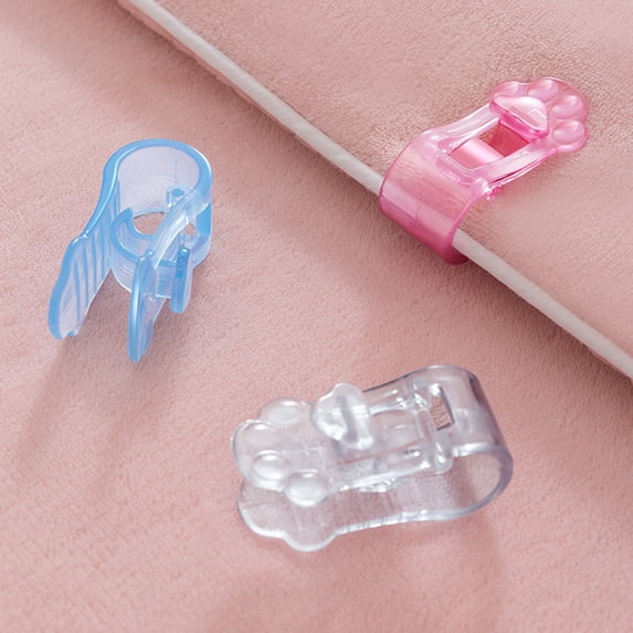 Tnobhg 4Pcs Cute Cat Paw Quilt Holder Clip Needleless Seamless Fastener for Duvet Firmly Prevent Slip Universal Bed Sheet Clips Non-slip Blanket Corner Gripper Bedding Supplies