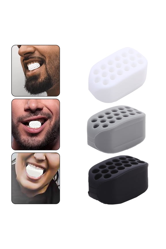 4Pcs Silicone Jaw Exerciser Portable Men Women Face Muscle Sculpting Jaw Bone Strengthener Jawline Shaper Trainer