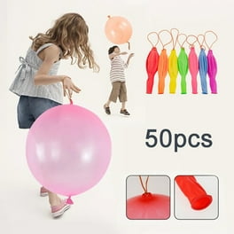 UDIYO 50Pcs Punch Balloon with Rubber Band High Elasticity