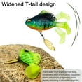 thumbnail image 1 of Tnobhg 6CM/10G/14G Paddle Tail Fishing Lure with Hook Spinner 3D Eyes Swimbait Artificial Soft Bait Freshwater Saltwater Bass Trout Fishing Accessories, 1 of 7